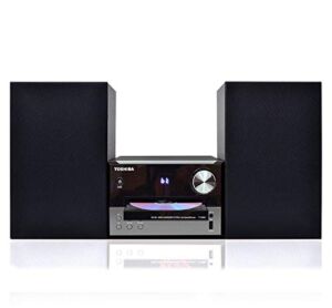 Toshiba TY-ASW91 Micro Component Speaker System: Wireless Bluetooth Speaker Sound System with FM, USB & CD, AUX Input, LED Display and Remote Control