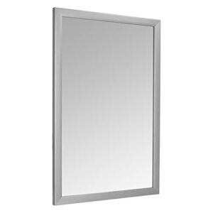 Amazon Basics Rectangular Wall Mirror 24″ x 36″ – Standard Trim, Nickel