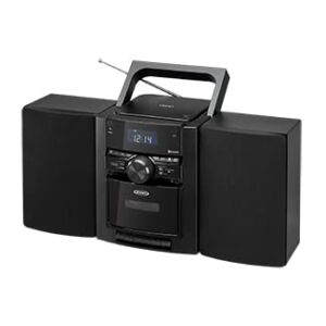 JENSEN® Portable Stereo Bluetooth CD Music System with Cassette and Digital AM/FM Radio