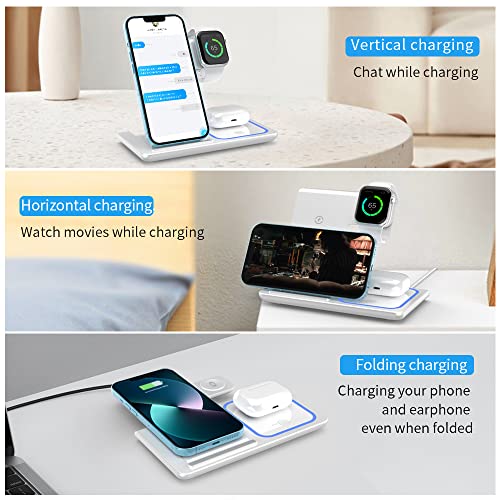 Wireless Charger,ANYLINCON 3 in 1 Wireless Charger Station for Apple iPhone/iWatch/Airpods,iPhone 14,13,12,11 (Pro, Pro Max)/XS/XR/XS/X/8(Plus),iWatch 7/6/SE/5/4/3/2,AirPods 3/2/pro | The Storepaperoomates Retail Market - Fast Affordable Shopping