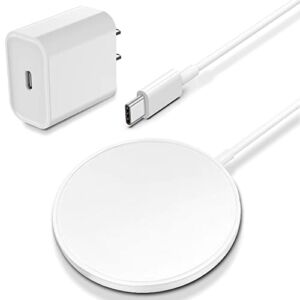 Magnetic Wireless Charger，3.3FT【Apple MFi Certified】15W Fast Wireless Charging Pad USB C Wireless Charger iPhone with 20W USB C Wall Charger Block for iPhone 14/Plus/13/12/Pro/Pro Max/Mini/AirPods Pro