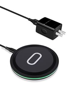 15W Wireless Charger Kits, Phone Charging Pad, iPhone Cordless Charging Station with Wall Plug for iPhone 14 13 Pro Max 12 11 Se X Xr Xs 10 8 Plus, Samsung Galaxy S22 Ultra S21 S10 Android Cargador