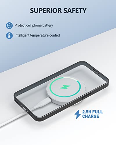 Magnetic Wireless Charger,Qi-Certified Wireless Charging Pad Mag-Safe Charger Compatible with iPhone 14/14 plus/14 pro/14 pro max, 13/13 Pro/13 Pro Max/13 Mini, Mag Charging White | The Storepaperoomates Retail Market - Fast Affordable Shopping