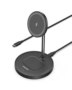 Anker Wireless Charging Stand, PowerWave 2-in-1 Magnetic Stand Lite with USB-C Cable, Charging Stand Only for iPhone 14/14 Pro/14 Plus/14 Pro Max/13/13 Pro /13 Pro Max, AirPods 2/Pro (No AC Adapter)