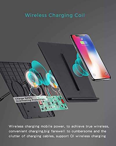 TAPTES Wireless Charger for Tesla Model 3 2017 2018 2019 2020, Dual Phone Charging Pad for Tesla Model 3 Accessories, Car Center Console Interior, Compatible with iPhone & Samsung Smartphones, Black | The Storepaperoomates Retail Market - Fast Affordable Shopping