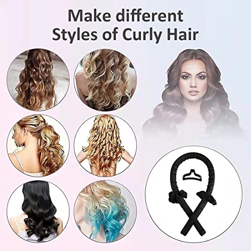 Heatless Hair Curlers for Long Hair, Silk Curlers Hair Rollers With Hair Claw Clip Heatless Curls Formers For Natural Hair Large Heatless Curling Rod Headband Hair Rollers Styling Tool for Sleep in Overnight | The Storepaperoomates Retail Market - Fast Affordable Shopping