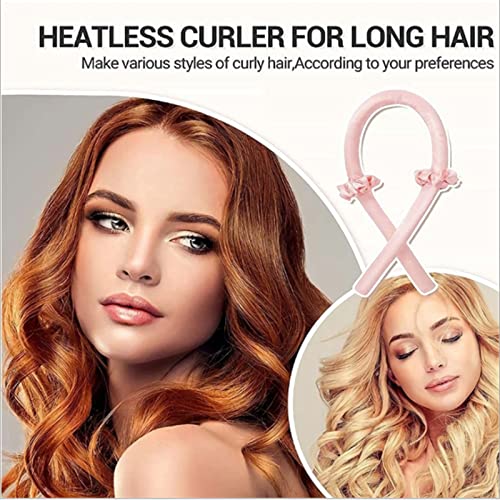 Heatless Hair Curler Rollers,Women Soft Wave Foam Flexible Rods,Easy to Use DIY Hair Styling Tools for Long Medium Hair Natural Sleep Curling(pink-2) | The Storepaperoomates Retail Market - Fast Affordable Shopping