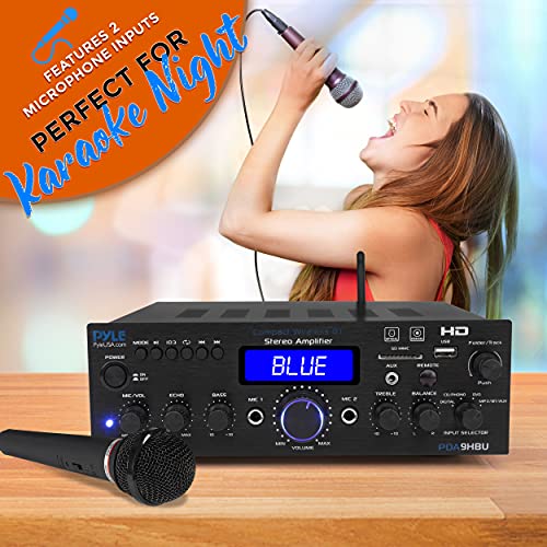 Wireless Bluetooth Home Stereo Amplifier – Multi-Channel 200 Watt Power Amplifier Home Audio Receiver System w/HDMI, Optical/Phono/Coaxial, FM Radio, USB/SD, AUX, RCA, Mic in – Remote | The Storepaperoomates Retail Market - Fast Affordable Shopping