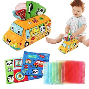 MLRYH Baby Tissue Box Toy Montessori Toys for Babies Magic Tissue Box Baby Toy Infant Newborn Toddlers Sensory Toys Kids Educational Preschool Learning Toy for Toddlers 6 Month 1-2 Year Activities.