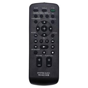 RM-AMU166 RMAMU166 Replace Remote Control fit for Sony Home Audio Stereo System RDH-GTK37iP FST-GTK17iP FST-GTK37IP GTK-X1BT RDH-GTK17iP RDHGTK37iP FSTGTK17iP FSTGTK37IP GTKX1BT RDHGTK17iP
