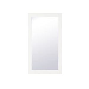 Elegant Decor Aqua Rectangle Vanity Mirror 18 inch in White