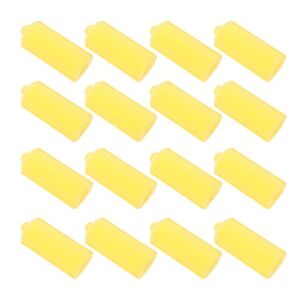 Beaupretty 20pcs Makeup Buckle Sleeping Tool Holding Grip Curler Clips With Salon Self Heatless Clamps Bangs Hair Headband Styling Long Sponge For Diy Curling Yellow Ers Hairdressing Female