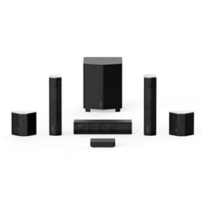Enclave CineHome II – 5.1 Wireless Plug and Play Home Theater Surround Sound System – Dolby, DTS WiSA Certified – Includes 5 Custom Designed Wireless Speakers, 8-inch Subwoofer & CineHub Transmitter