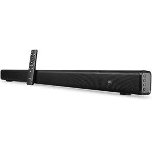 Pyle TV Speaker – Quality Audio Soundbar for TV with Bluetooth, Support 4K & HDMI TV’s, Wall Mountable, 32″ w/Remote Control, Coaxial & RCA Cables, Class D Stereo Power Digital Amplifier – PSBV30BT