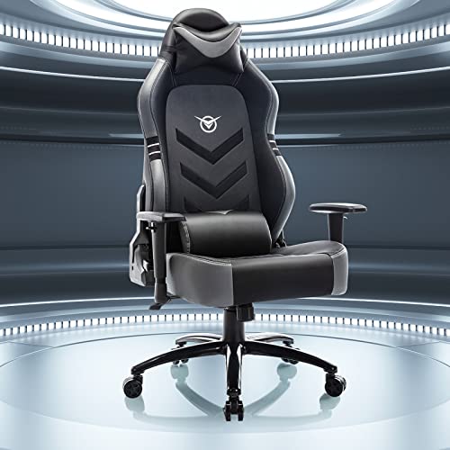 Big and Tall Gaming Chair 350lbs-Racing Style Computer Gamer Chair,Ergonomic Desk Office PC Chair with Wide Seat, Reclining Back, Adjustable Armrest for Adult Teens-Black/Grey | The Storepaperoomates Retail Market - Fast Affordable Shopping