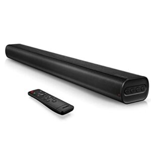 Sound Bars for TV, SAKOBS 80W TV Sound Bar with Built-in Subwoofer & Deep Bass, 2.1Ch TV Speakers Soundbar with Bluetooth 5.0 / HDMI/Opt/AUX Connectivity Home Theater System