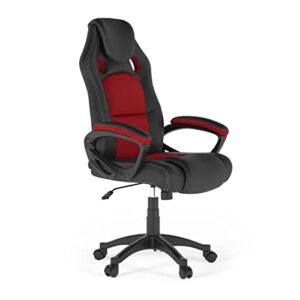 Gaming Office Chair with Faux Leather Red