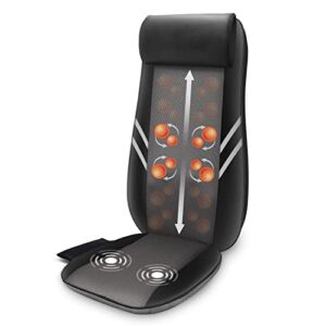 Snailax Back Massager with Heat – Rolling Kneading Seat Massager with Heat, Massage Chair Pad, Shiatsu Massager for Back, Gift