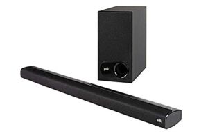 Polk Audio Signa S2 Ultra-Slim TV Sound Bar with Wireless Subwoofer – Black (Renewed)