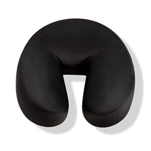 DR.LOMILOMI Universal Standard Crescent Massage Table Chair Face Cushion Pillow 631 (Regular Foam, Black)