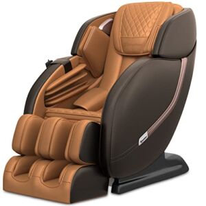 Real Relax Massage Chair, Full Body Zero Gravity Shiatsu Robots Hands SL-Track Massage Recliner with Body Scan Heat, PS3000 Brown