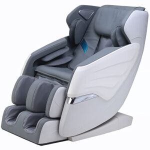 BOSSCARE Massage Chairs SL Track Full Body Massage Recliner with Foot Roller,Airbag Massage,Zero Gravity,Bluetooth Speaker,Gray