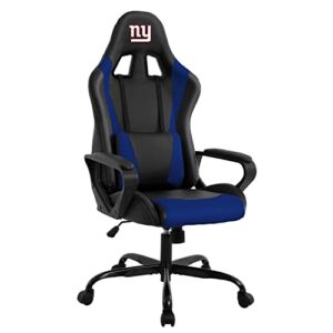 Gaming Chair Office Chair High Back Racing Computer Chair Task PU Desk Chair Ergonomic Swivel Rolling Chair with Lumbar Support for Home Office (Black, NYG)
