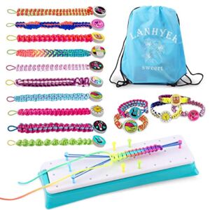 LANHYER Friendship Bracelet Making Kit Toys for Girls , DIY Art Crafts for 8-10 Years Old Kids. Best Birthday Christmas Gift for Ages 6- 12yr, Bracelet String for Travel Activities Supplies for Teens