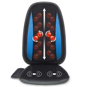Comfier Shiatsu Back Massager with Heat -Deep Tissue Kneading Massage Seat Cushion, Massage Chair Pad for Full Back, Electric Body Massager for Home or Office Chair use, Gifts for Men, Dad