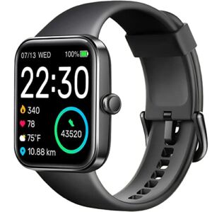 SKG Smart Watch, Fitness Tracker with 5ATM Swimming Waterproof, Health Monitor for Heart Rate, Blood Oxygen, Sleep, 1.7” Touch Screen Bluetooth Smartwatch Fitness Watch for Android-iPhone iOS, V7