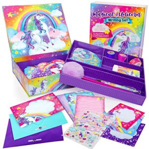 Original Stationery Unicorn Letter Writing Set, 45-Piece Stationery Set for Girls, Unicorn Gifts for Girls Age 10-12 & Ideal Christmas Crafts for Kids