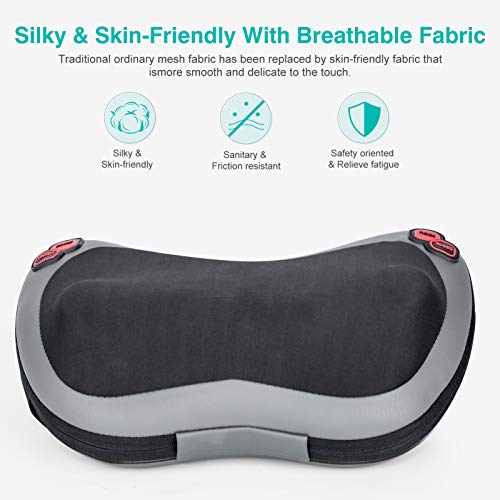 Back Massager Massage Pillow with Heat, Shiatsu and Deep Tissue Kneading for Shoulder, Lower Back and Muscle Pain Relief, Relaxation in Car Home and Office | The Storepaperoomates Retail Market - Fast Affordable Shopping