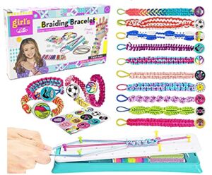 Friendship Bracelet Making Kit for Girls,DIY Jewelry Arts Craft Gifts Toys,Travel Rewarding Activity,Birthday Christmas Gifts for Teen Girls Age 6-12