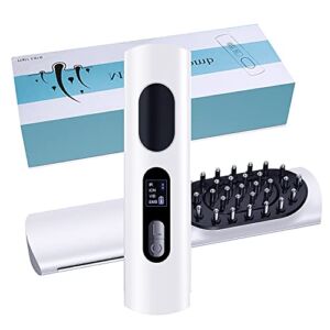 SARMOCARE Hair Scalp Massage Comb for Women/Men with USB Rechargeable, Portable and Waterproof Vibrating Massager Comb, for Head Stress Relax Daily Hair Care