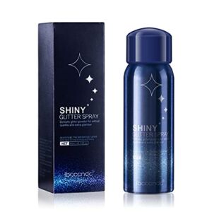 Shiny Glitter Spray, Body and Hair Glitter Spray, Quick-Drying Waterproof Body Shimmery Spray (60ml)
