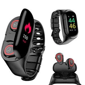 Beacon Pet 2-in-1 Wireless Earphone Smart Bracelet Bluetooth 5.0 Health Wristband Fitness Tracker Portable Headset + Watch Set