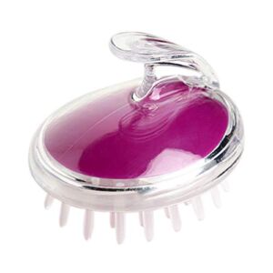 WalkDiary Hair Scalp Massager Wet and Dry Shampoo Brush Scalp Massage Brush for Hair Growth Purple