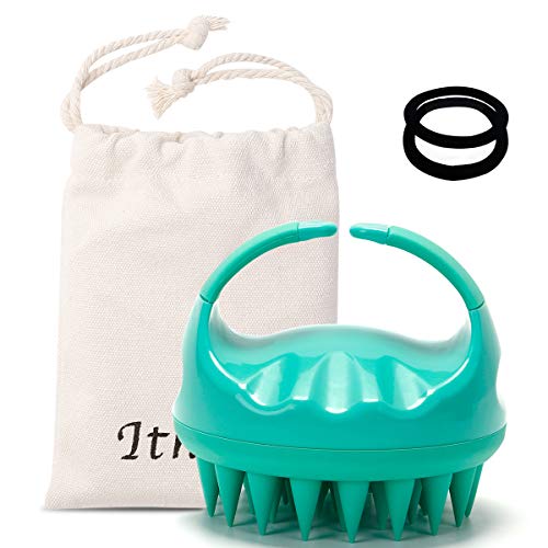 Ithyes Shampoo Brush Silicon Scalp Massager Hair Brush Comb Head Scrubber [ 2020 Upgraded Version ] 100% Comfortable for All Hair Improve Blood Circulation for Men,Women,Pets (Green) | The Storepaperoomates Retail Market - Fast Affordable Shopping
