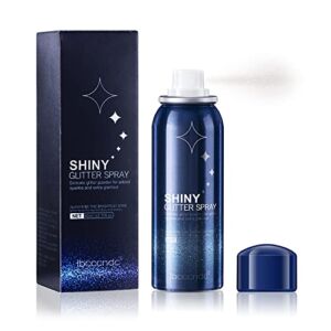 Body Glitter, Glitter Spray for Hair and Body, Glitter Hairspray Quick-Drying Waterproof Highlighter Face Makeup Spray for Prom, Festival Rave, Stage Makeup