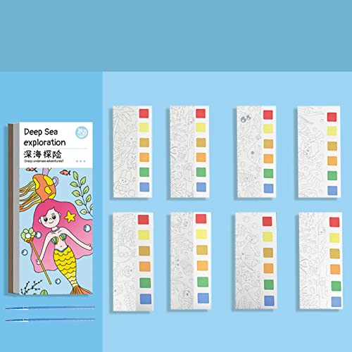 Water Coloring Pages, Fine Motor Bag Coloring Pages Cute Cartoon Theme for Travel (Deep Sea) | The Storepaperoomates Retail Market - Fast Affordable Shopping