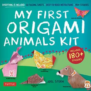 My First Origami Animals Kit: Everything is Included: 60 Folding Sheets, Easy-to-Read Instructions, 180+ Stickers