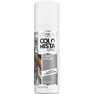 L’Oreal Paris Colorista 1-Day Washable Temporary Hair Color Spray, Silver, 2 Ounce