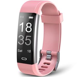 Vilsaw Fitness Tracker,Activity Tracker Watch Waterproof with Heart Rate,Sleep Tracking, Health Exercise Fitness Watch Pedometer with Step/Calories Counter for Women Men VW 447 Pink