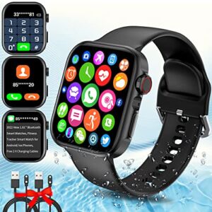 Smart Watch,2022 1.81” Bluetooth Smart Watches Touch Answer/Make Call Smartwatch for Women Men,Waterproof Fitness Activity Tracker Watch with Heart Rate Sleep Monitor for Android/IOS Phones Women Men