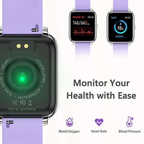 Smart Watch, KALINCO Fitness Tracker with Heart Rate Monitor, Blood Pressure, Blood Oxygen Tracking, 1.4 Inch Touch Screen Smartwatch Fitness Watch for Women Men Compatible with Android iPhone iOS | The Storepaperoomates Retail Market - Fast Affordable Shopping