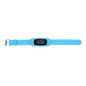 ibasenice Fitness Tracker Waterproof Watch Digital Step Counting Distance Watch Health Watches for Men and Women Blue