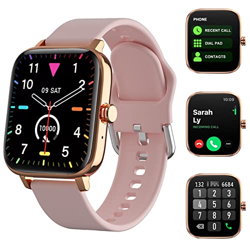 Smart Watch Gift for Men Women, 1.7″ Full Touch Screen Smartwatch with Text and Call for Android iOS Phones, GPS Fitness Tracker Watches with Heart Rate Sleep Monitor, Pedometer, Sports Modes (Pink) | The Storepaperoomates Retail Market - Fast Affordable Shopping