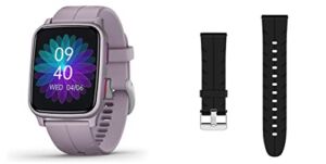 FITVII H56 Fitness Tracker (Purple) and Black Replacement Watch Band