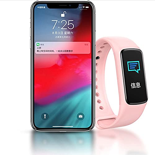 HXXWJ High-End Fitness Trackers, Activity Trackers Health Exercise Watch with Heart Rate and Sleep Monitor, Smart Band Calorie Counter, Step Counter, Pedometer Walking for Men Women (Color : Pink) | The Storepaperoomates Retail Market - Fast Affordable Shopping