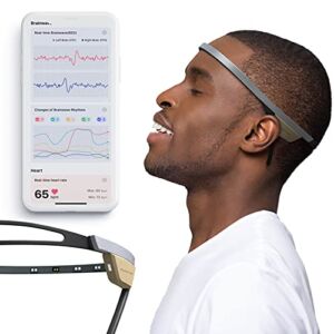 Entertech Flowtime: Biosensing Meditation Headband – Meditation Tracker – Heart Rate and Brainwave Sensors to Measure Breath, HRV, Pressure, Focus and Calm States